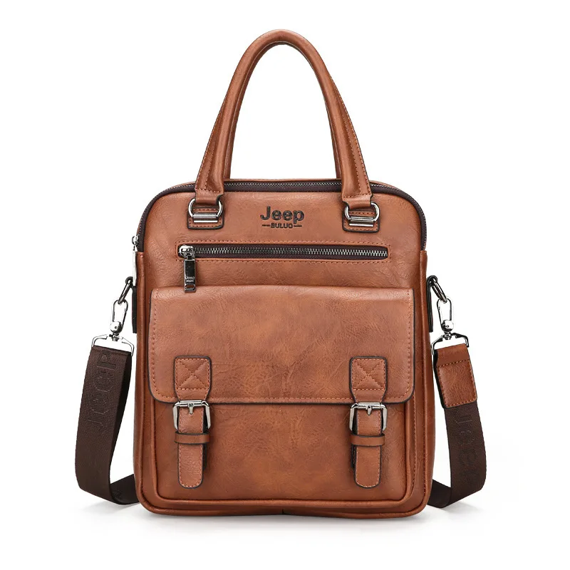2020 роскошный мужской портфель, винтажный мужской деловой портфель, сумка через плечо, мужская сумка-мессенджер, сумка для компьютера от AliExpress RU&CIS NEW