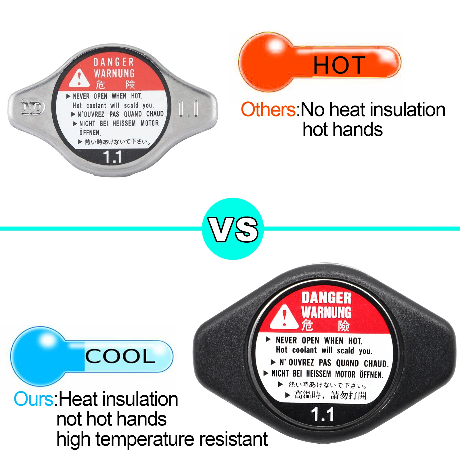 Топливный бак радиатора Кепки анти чехол с защитой от нагрева 1 крышка 16401 31650 для