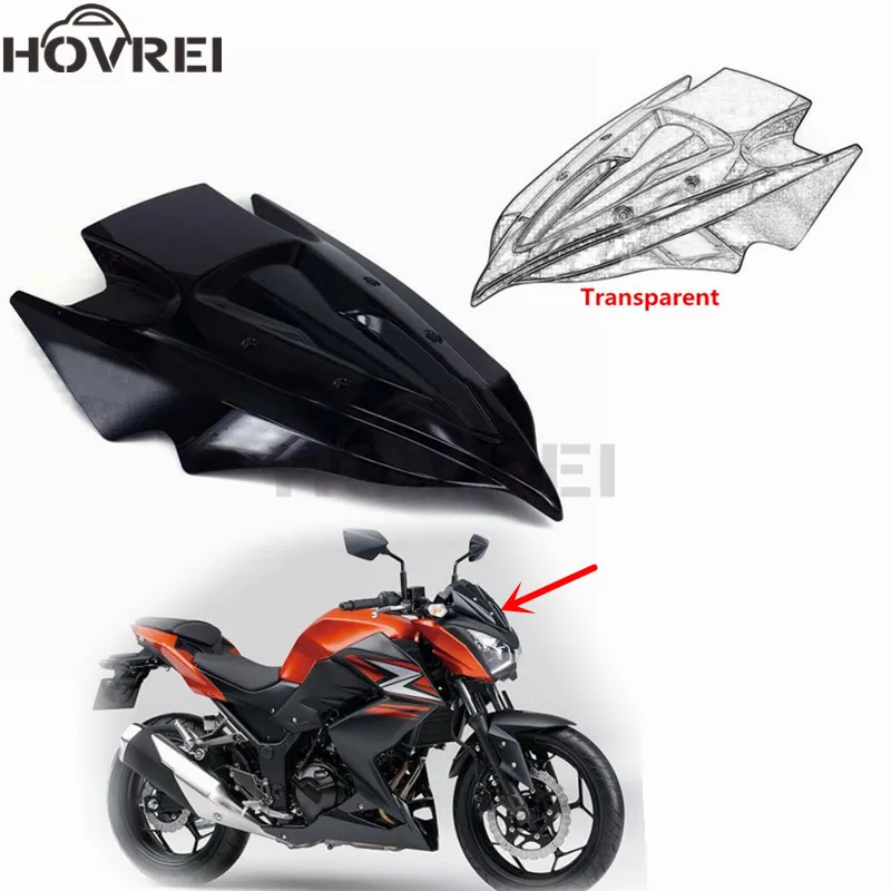 Ветровое стекло для мотоцикла Kawasaki Z250 Z300 Z 250 300 2013 2014 2015 2016 2017 ветровые дефлекторы