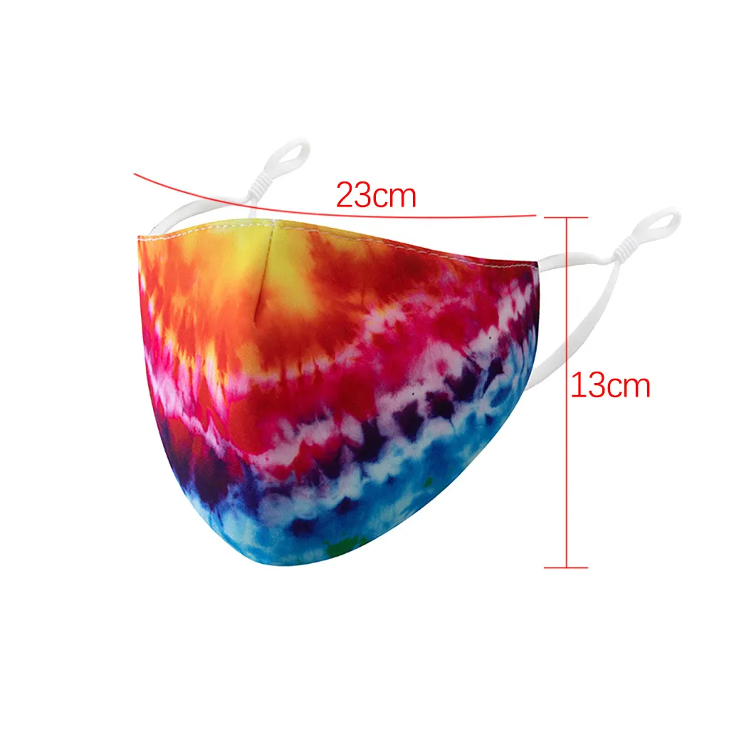 

Adult Dustproof Windproof Spitting Protective Washable 2 Lay Face Masks Face Shiled Print Cotton Mouth Mask Outdoor Mouth Cover