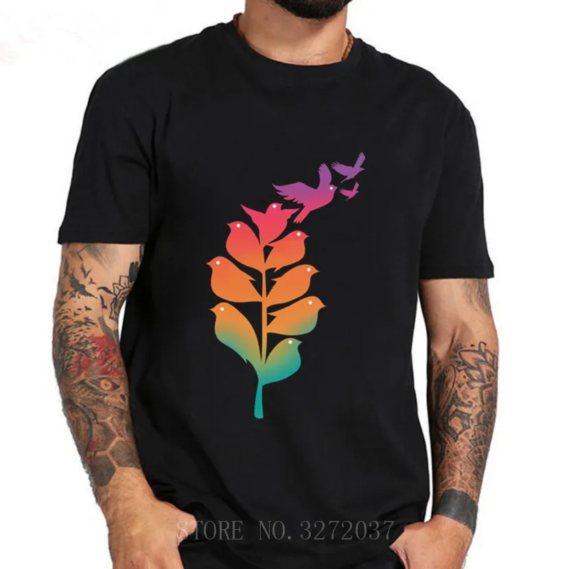 2019 новая брендовая Футболка мужская голубь Летающая Высокая классная с принтом
