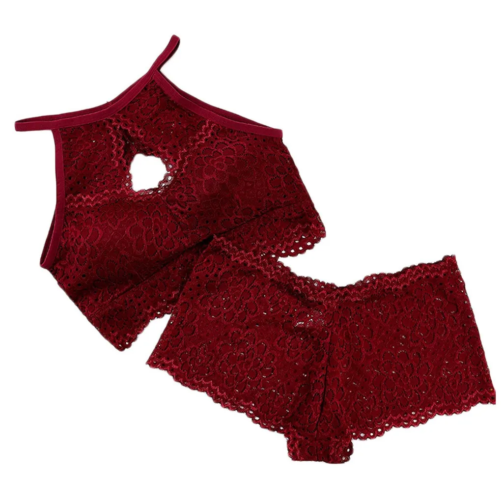 Модный сексуальный комплект с бюстгальтером Женский беспроводной кружевной