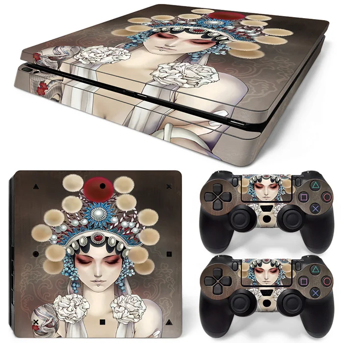 Стикеры для консоли PS4 slim виниловые наклейки контроллеров ps4 | Электроника