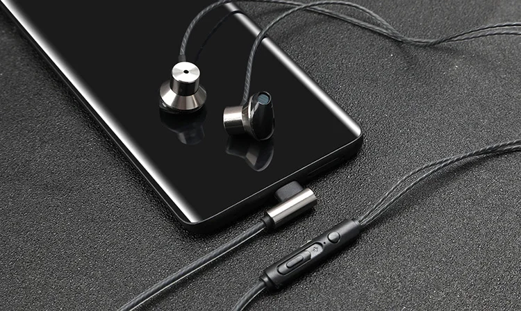 Type-c Metal Earphone XLR01 In-Ear Wired Bass Gaming Earbuds with Microphone for Oneplus Xiaomi Huawei Honor OPPO Vivo Phones images - 6