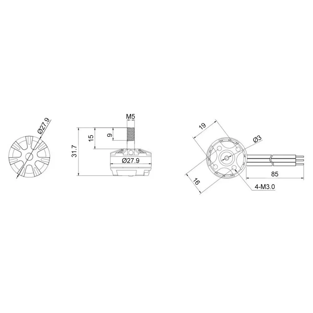 

RS2205/DX2205 2205 2300KV 3-4S CW CCW Brushless Motor for QAV250 Wizard X220 280 RC FPV Drone Airplane Helicopter Multicopter