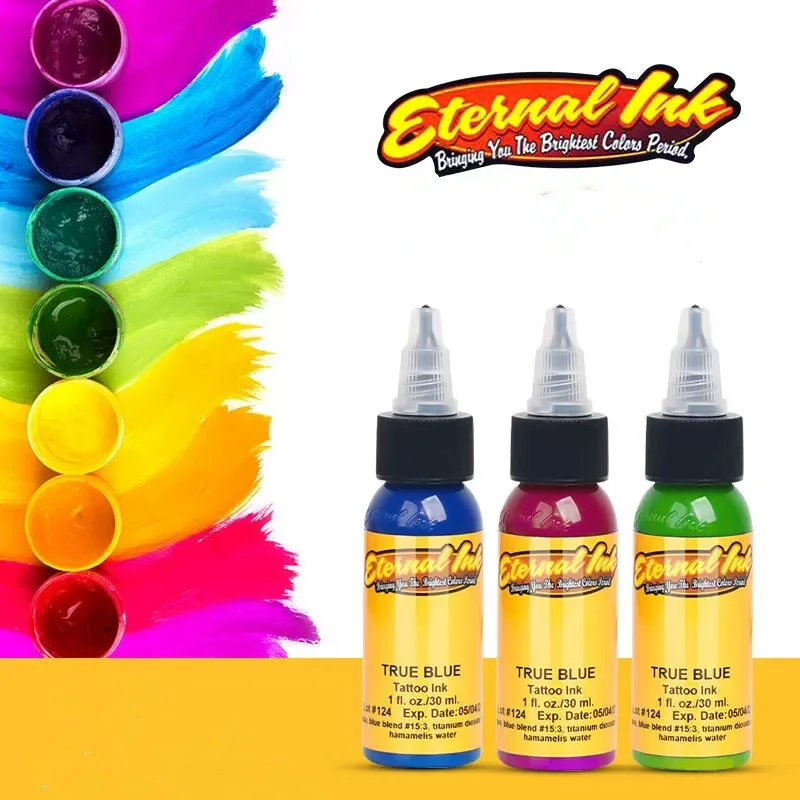 16 Цвета 1oz/бутылка чернил для татуажа Перманентный искусство тела Краски Микро