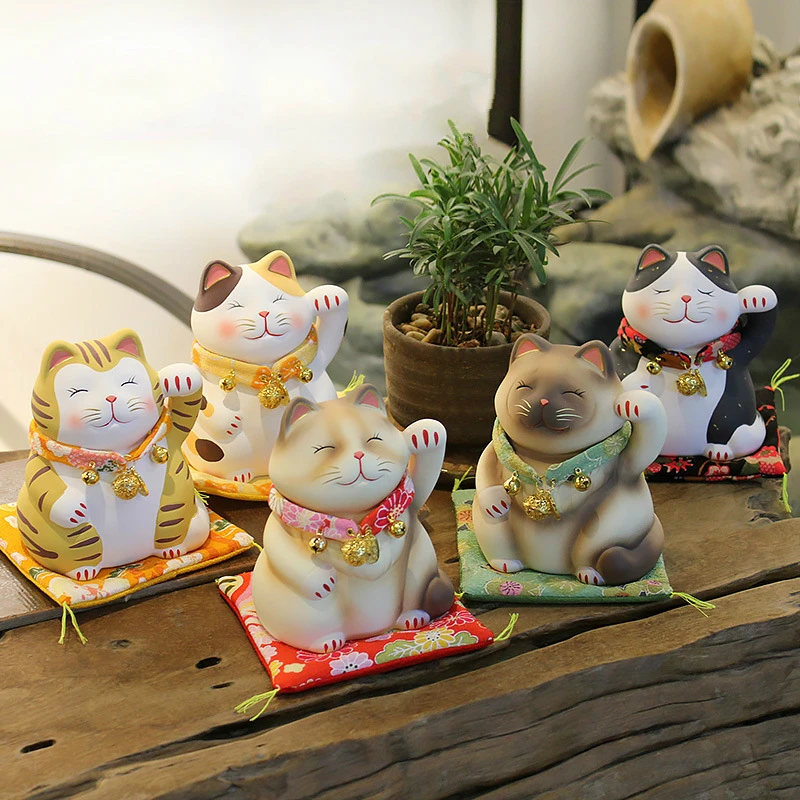 

Японская 6-дюймовая статуя Манеки Неко, счастливая кошка, фэн-шуй, удачная карьера, удача и удача, очаровательное здоровье