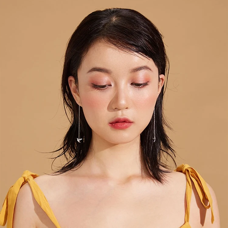 Женские длинные серьги из серебра 925 пробы с изображением крана|Серьги-подвески| |