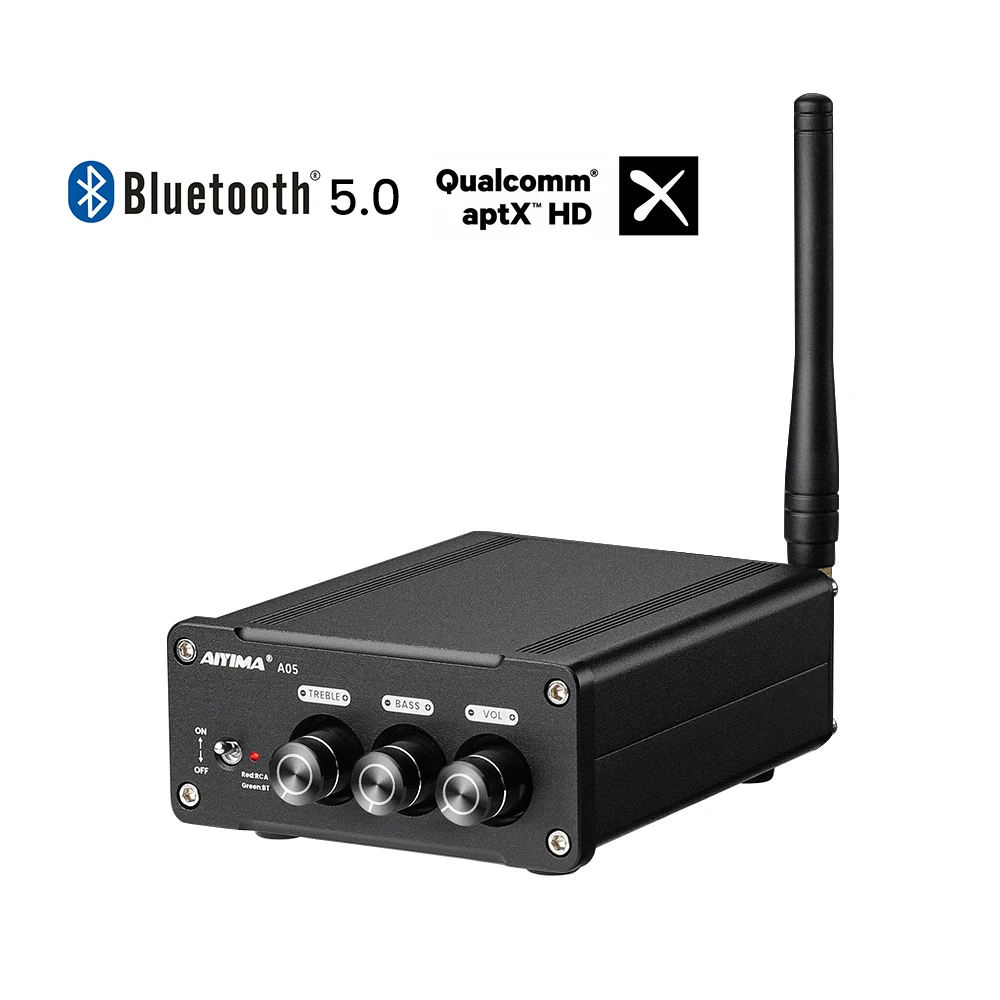 Усилитель мощности AIYIMA A07 TPA3255 300Wx2 A03 усилитель сабвуфера A05 TPA3221 Bluetooth APTX A04 TPA3251