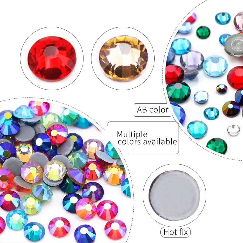 Разноцветные голубые стразы-капри с горячей фиксацией стразы со стразами желтые