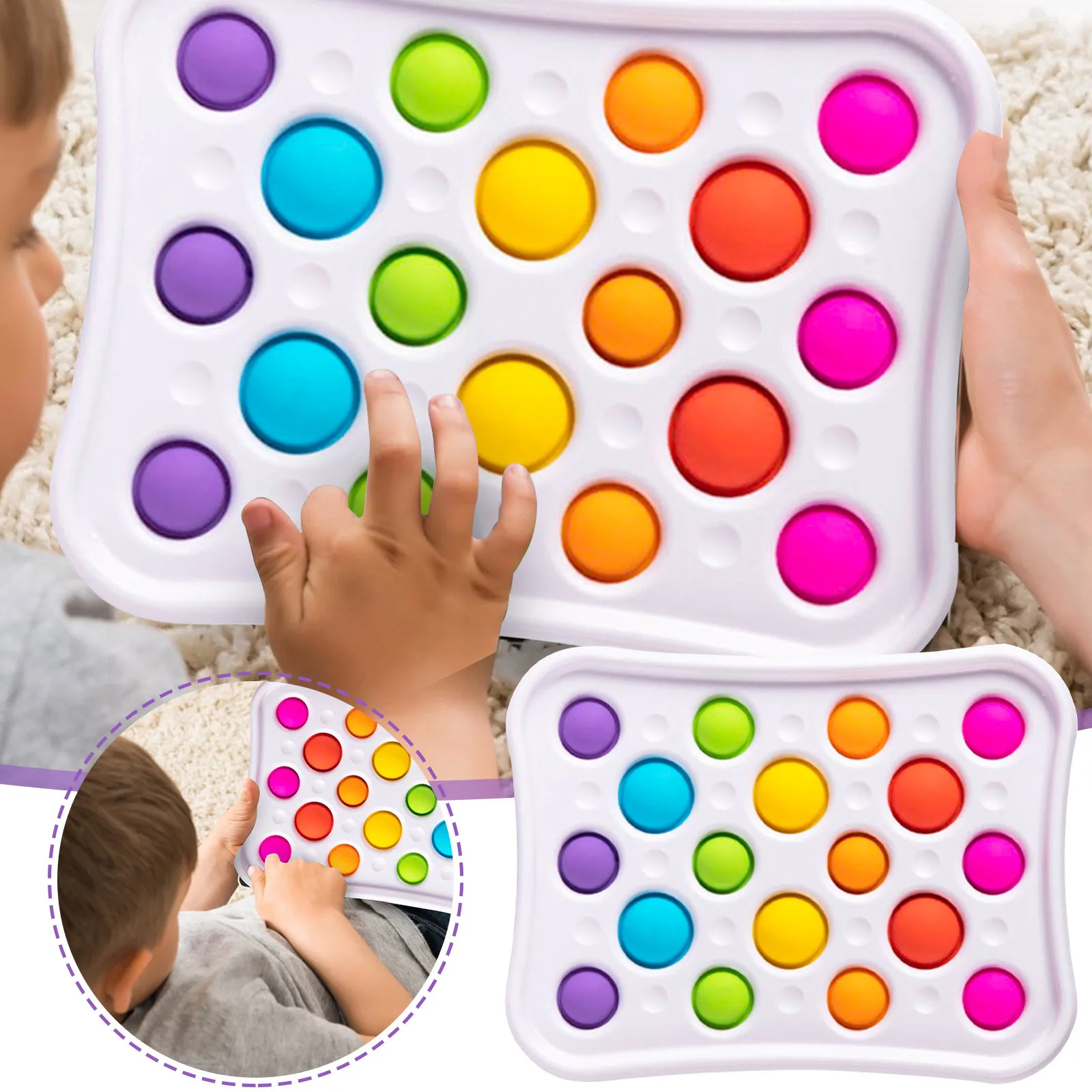 

25cm Big Size Fidget Toys Dimple Toy funnys Fidget Sensory Toy Autism Special Needs Stress Reliever Simple Dimple Anti Stress