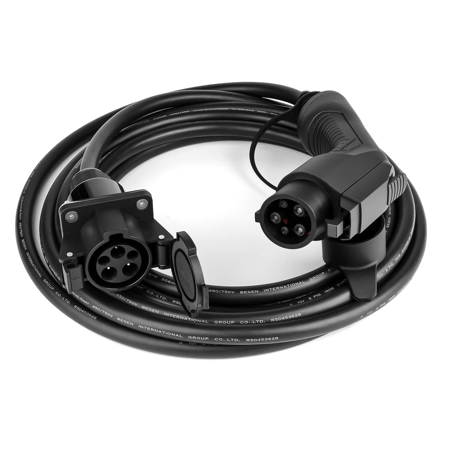 Автомобильное зарядное устройство EV зарядный Удлинительный кабель 32A тип 1 SAE J1772