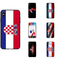 croatia national flag coat of arms theme soft tpu phone cases cover image logo for iphone 6 7 8 s xr x plus 11 pro max
