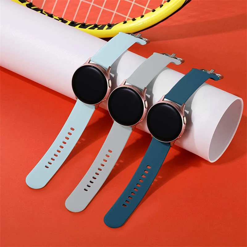 20/22mm Silicone Bracelet for Samsung Galaxy Watch 46mm Watchband Active 2 44mm strap for Galaxy Watch 3 45mm/Gear S3 Accessorie