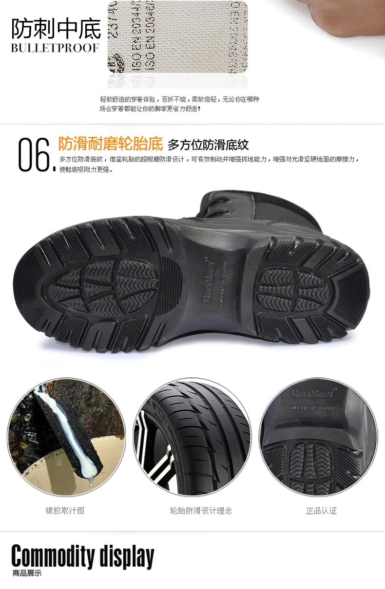 Unisex High Top Military Tactical Boots Men Leather Outdoor Waterproof Hunting Boots Women High Quality Camo Desert Magnum Boots