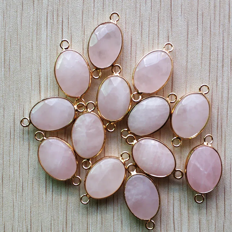 2019 модные подвески из натурального кварцевого кристалла Соединитель 13x18 мм для