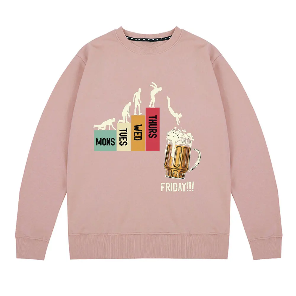 

Hot Sell Oversize Sweatshirt Friday Beer Print Loose Pullover Fashion Men Sweatshirts Mens Personality Plus Size Streetwear 4XL