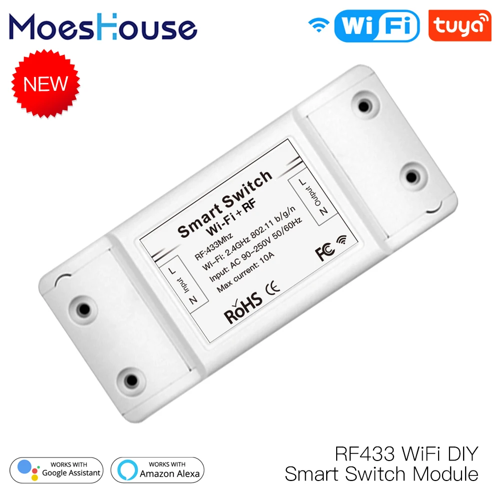 RF433 Wi Fi DIY модуль Смарт переключателя с дистанционным управлением для умной
