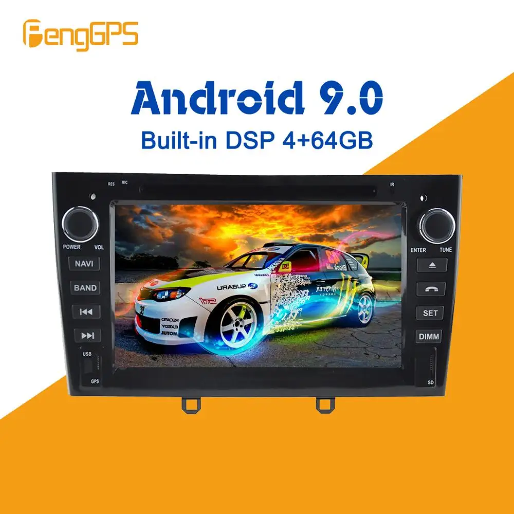 Android 9 0 4 + 64 Гб px5 встроенный DSP автомобильный мультимедийный DVD плеер радио для PEUGEOT