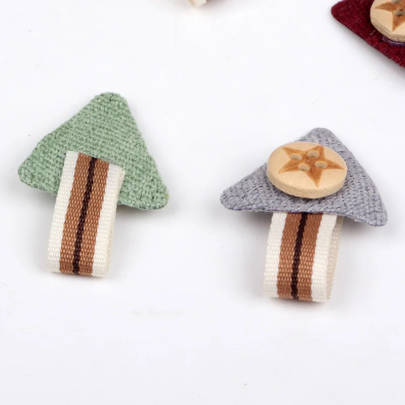 10 шт. грибные деревянные пуговицы для детей 4 отверстия DIY декоративные шитья