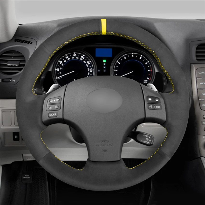 MEWANT черный замшевый чехол рулевого колеса автомобиля для Lexus IS IS250 IS250C IS300 IS300C IS350