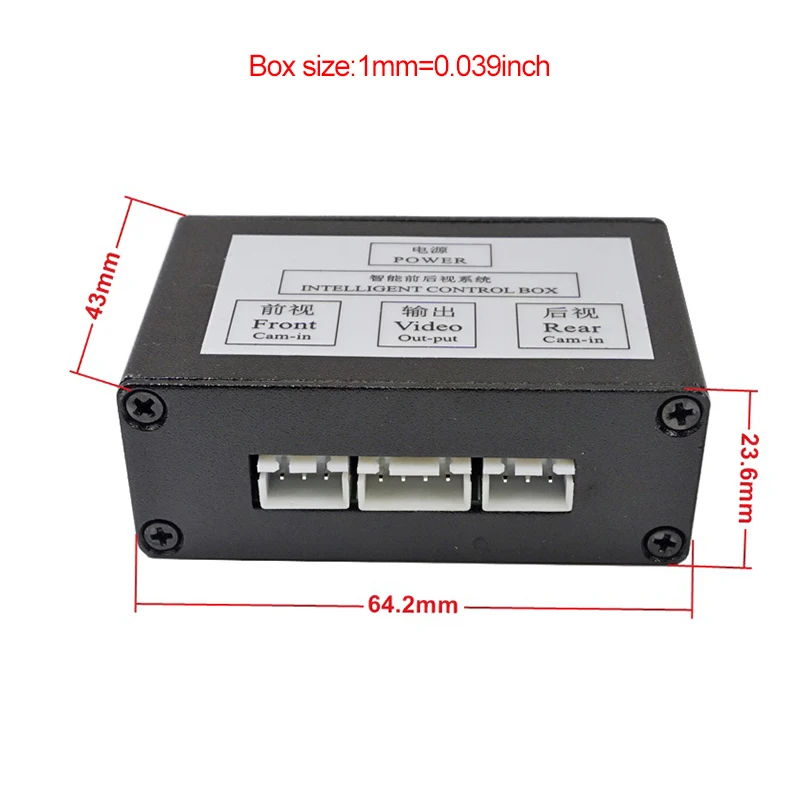 Парковочный интеллектуальный блок управления 2Ch автомобильная камера видео