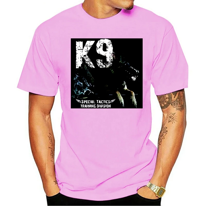 Модная специальная тактическая футболка malins K9 для мужчин крутая с круглым
