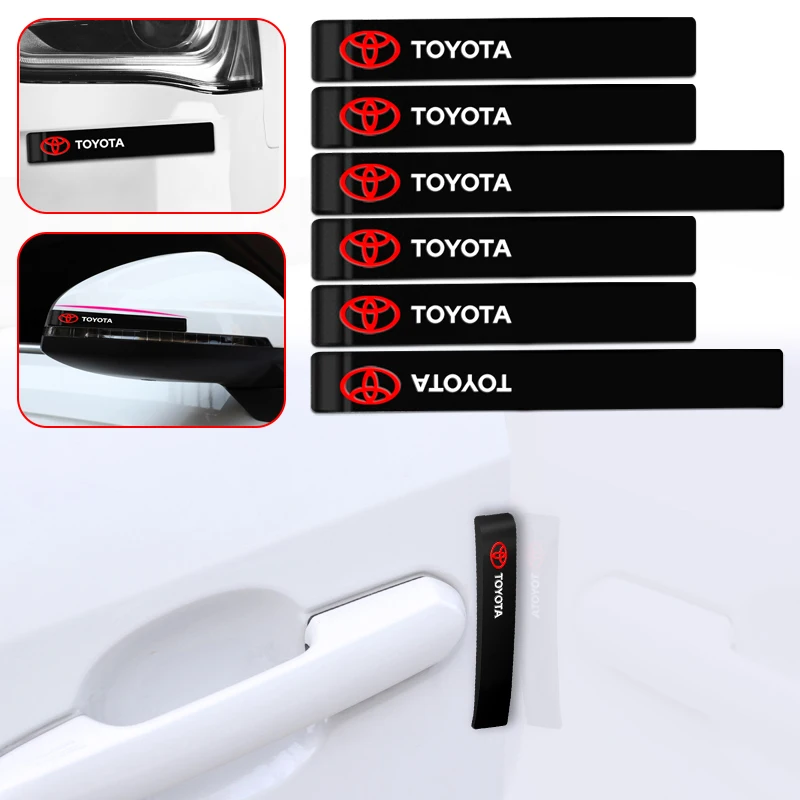 

Rubber Car Door Bumper Edge Rearview Mirrow Anti-collision Protector Strip Stickers for Toyota Chr Corolla Yaris Car Accessories