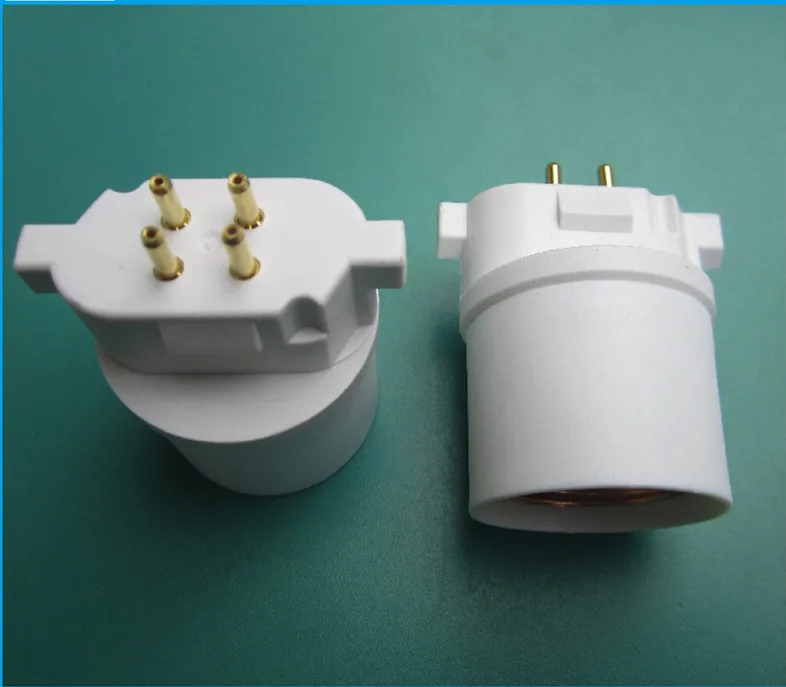 

2pcs GX24Q-E26 aging spiral conversion lamp holder PBT plastic welding-free conversion lamp holder wholesale