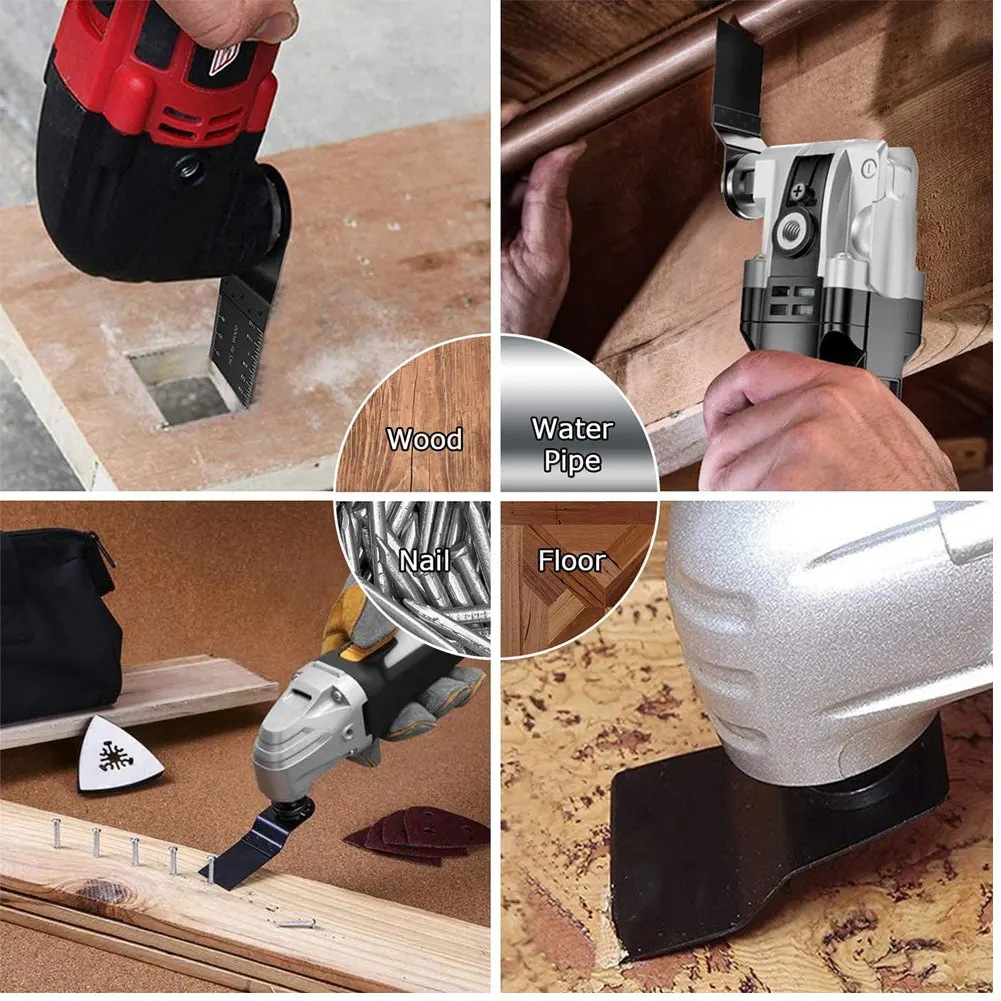 

20pcs Metal Cutting Saw Blade Oscillating Saw Blades MultiTool Oscillating Saw Blades For Renovator Power Wood Cutting Tool Bits