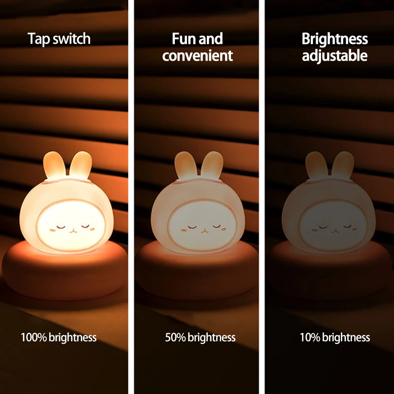

Cute Pet With Sleeping Light USB Charging Night Lights Children's Cartoon Led Soft Light Eye Protection Led Lamp Fancy Lighting