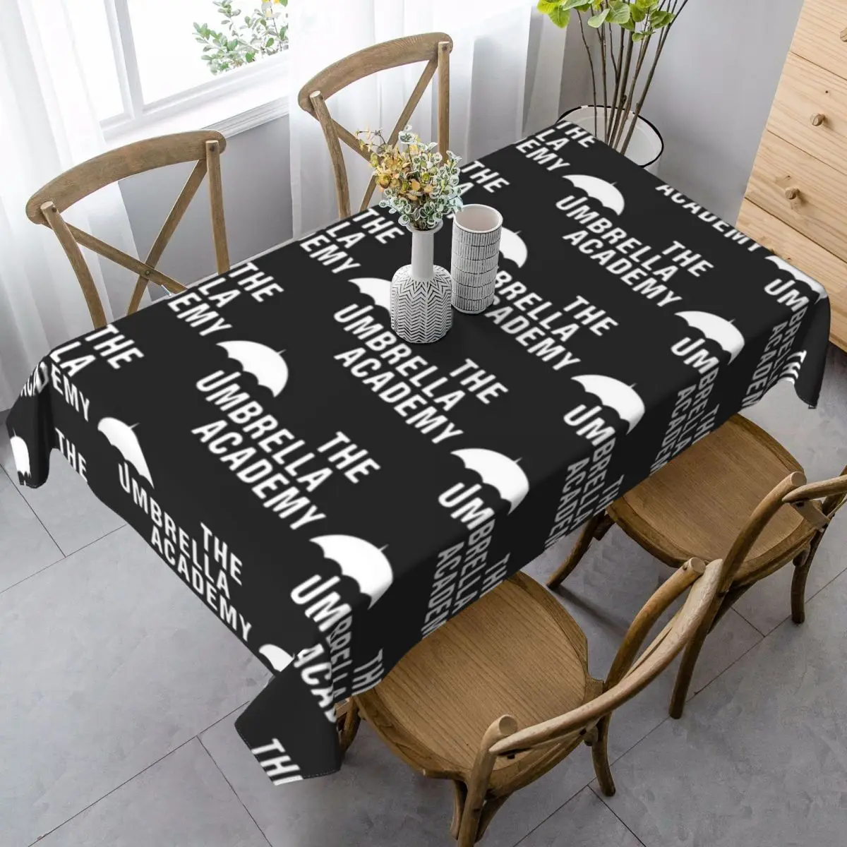 

Umbrella Academy Tablecloth Waterproof Print Table Cover Living Room Cheap Protector Polyester Table Cloth
