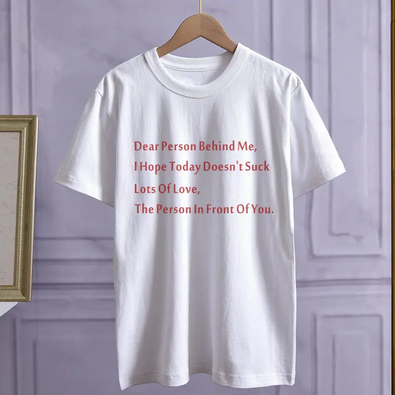 

White t-shirt O Neck Pullover Short Sleeve T Shirt Women Letter Print Loose Causal Tees Summer New Cotton Ladies Top Multicolor