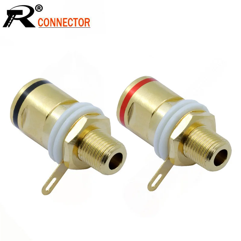 100 шт. позолоченный прямой через динамик Банановый штекер переплет столб громкий