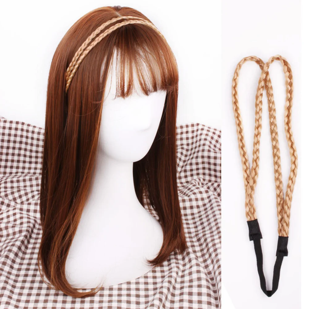 Ободок для волос двухслойный Плетеный 6 шт.|Мужские повязки| |