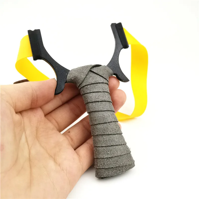 Мощная Рогатка Охота Стрельба плоская резиновая лента боковой галстук материал