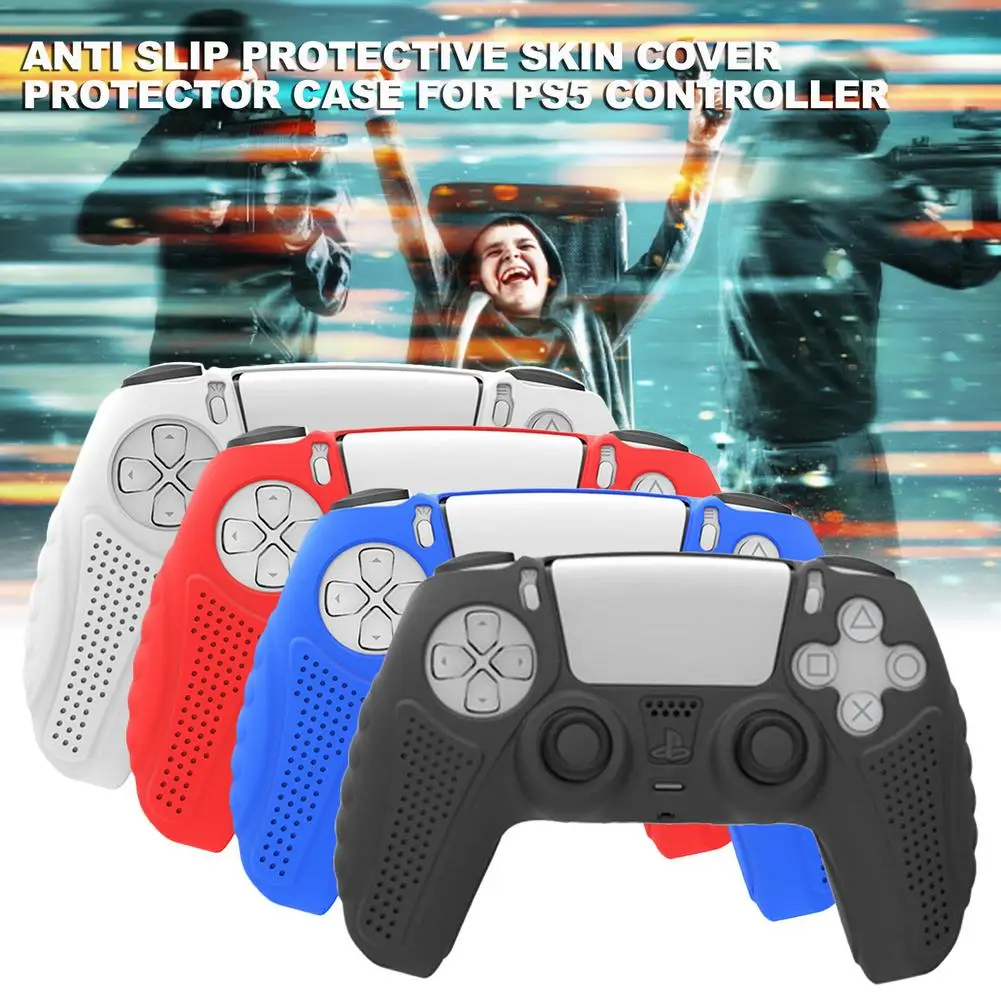 

Controller Cover Skin For PS5 Gamepad Silicone Skin Anti-Slip Soft Protector Games Accessories Gamepad Case Cover