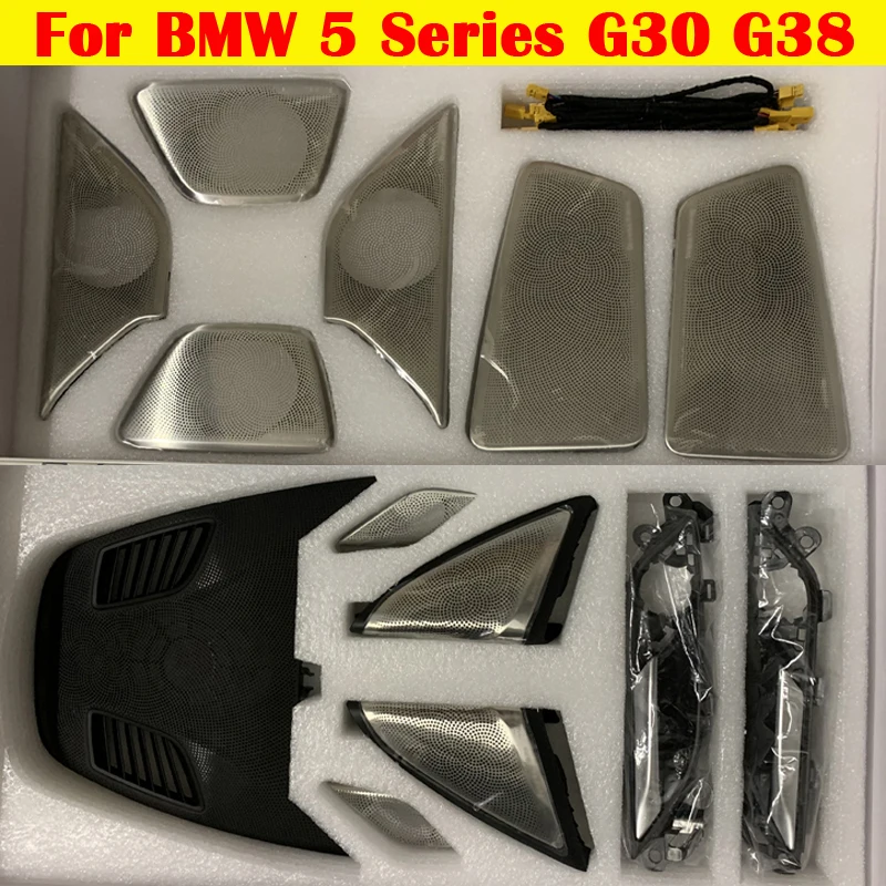 

LED Glow Atmosphere Lamps For BMW 5 Series G30 G38 Car Luminous Decorative Cover Ambient Light Tweeter Speaker Panel Lighting