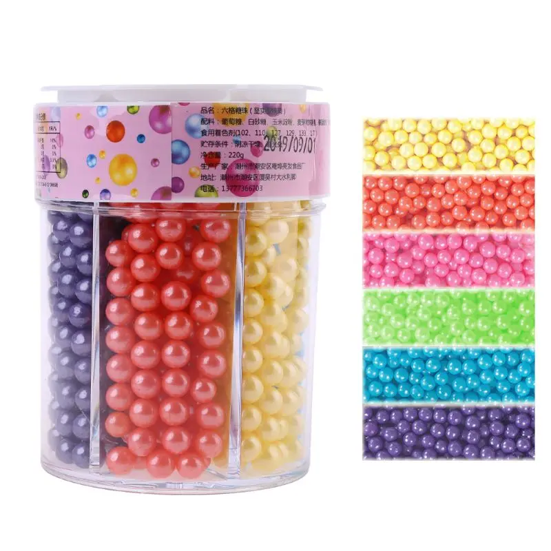 110/220 г маленький съедобные жемчужные бусы Конфеты Сахар торт с мастикой сделай