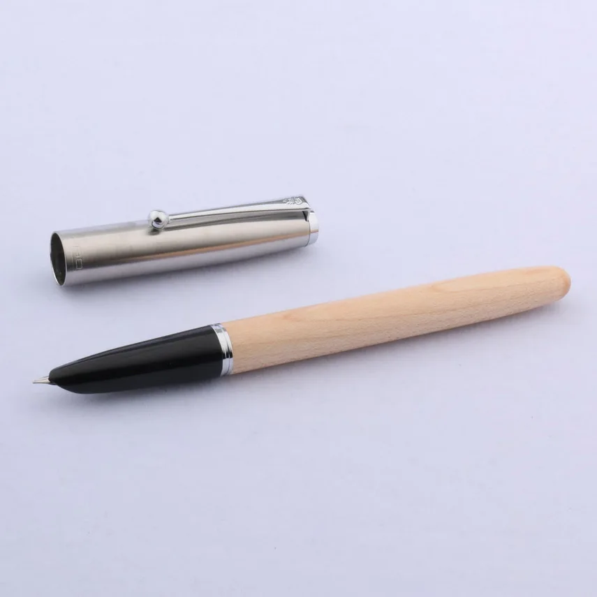 A4 JINHAO 51-A Деревянный Цвет Мода F NIB офисные серебряные Подарочная авторучка - Цвет: A4