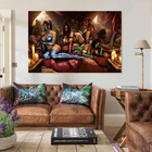 Настенный плакат Mortal Kombat, искусство, фотообои для спальни, гостиной, картины маслом, холст, печать, рамка