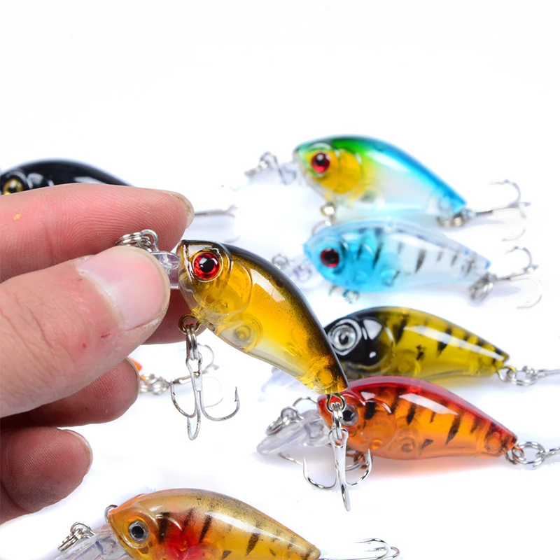 Рыболовные приманки мини твердая приманка VIB с тройным крюком спасательная