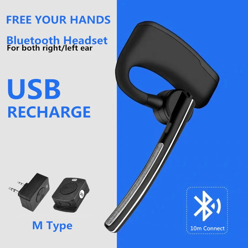 Беспроводная рация типа M Bluetooth-гарнитура ptt наушник с микрофоном двусторонняя