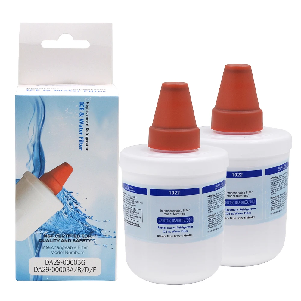 Усовершенствованная Замена для холодильника Samsung Gre1022, фильтр для очистки воды (SAMSUNG DA29-00003g Aqua-Pure Plus 2 Unids/Lote) Усовершенствованная Замена для холодильника Samsung Gre1022, фильтр для очистки воды (SAMSUNG DA29-00003g Aqua-Pure Plus 2 Unids/Lote)