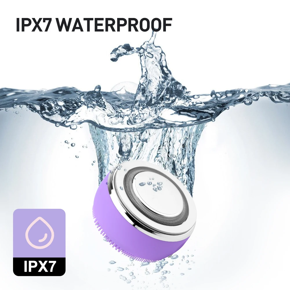 2 в 1 силиконовая щётка для чистки лица со светодиодной подсветкой - купить по