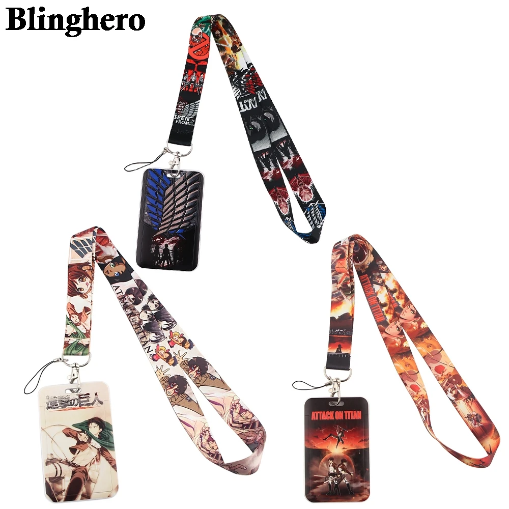 

CB127 Anime Creative Neck Strap Card Bus ID Holder Name Credit Card Holder Women Men Bank Identity Badge With Lanyard