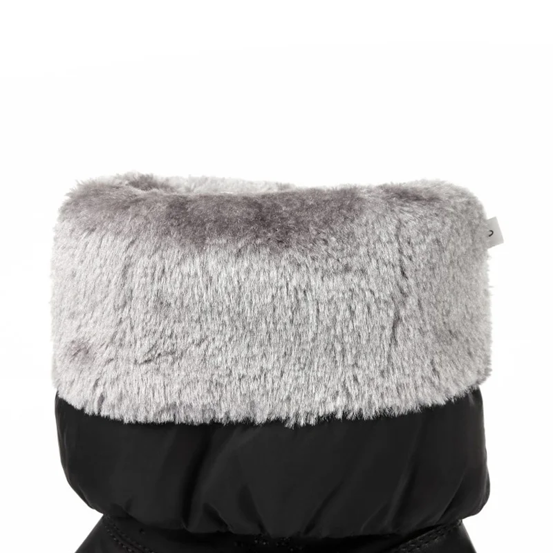 Сапоги до середины икры женские зимние сапоги хлопковые меховые женская обувь из