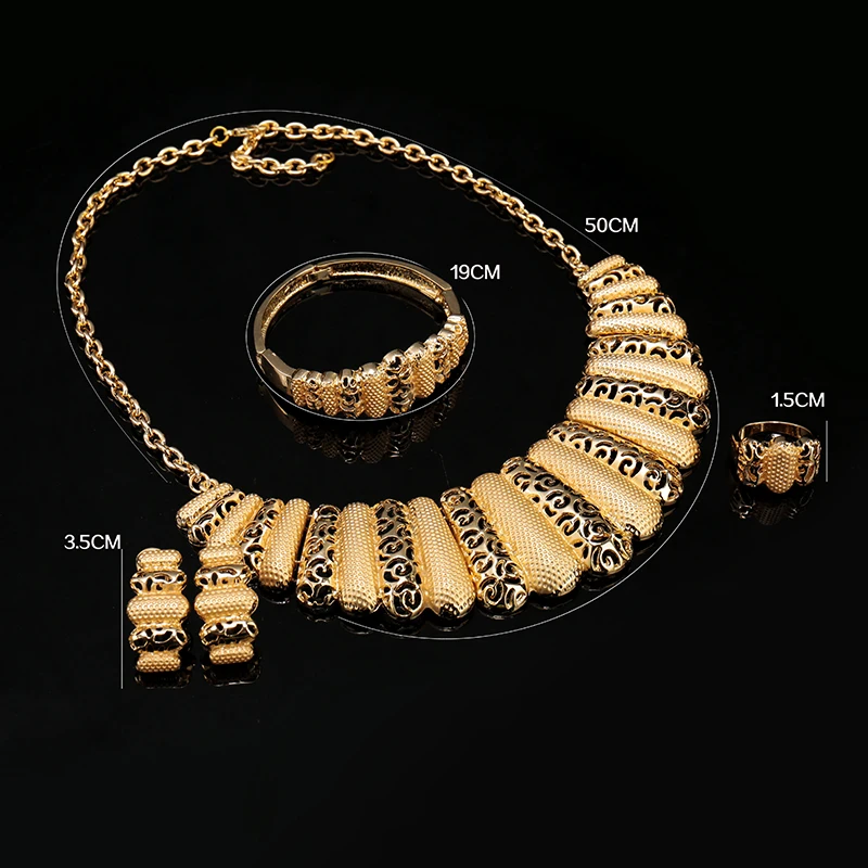 

Fani Fashion African Beads Crystal Jewelry Set Brand Dubai Gold Colorful Jewelry Sets Wholesale Nigerian Wedding Bridal Jewelry