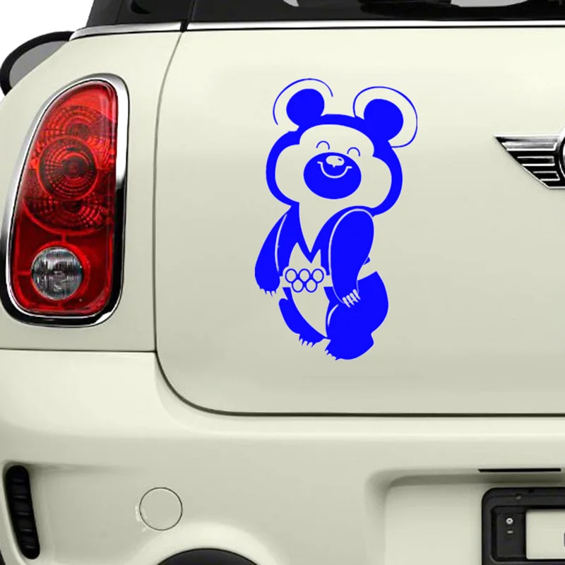 

Cool Personality Olympic Bear 1980 Car and Motorcycle PVC Sticker Car Window/bumper Fashion Decal , 20cm X 11.6cm