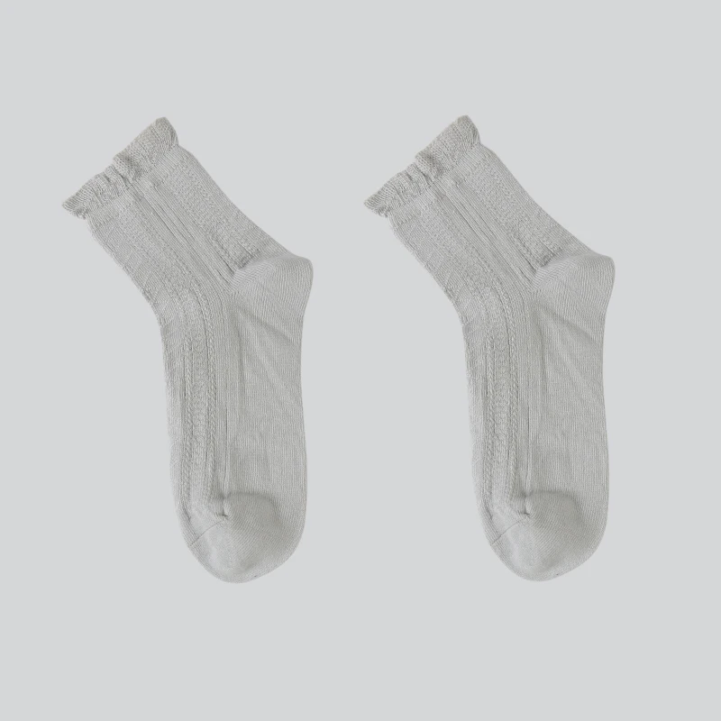 DONG AI/модные мягкие хлопковые женские носки с кружевными оборками весенние милые